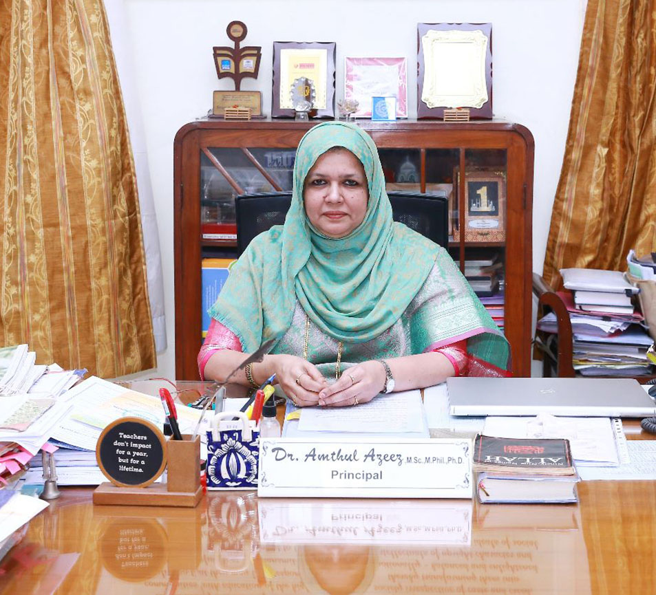Dr. Amthul Azeez, Principal and Correspondent